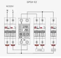 Реле напруги та струму GEYA GPS8-02 4